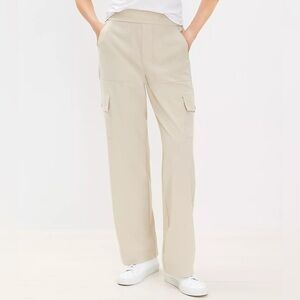Ann Taylor LOFT Lou & Grey Wanderweave Cargo Pants